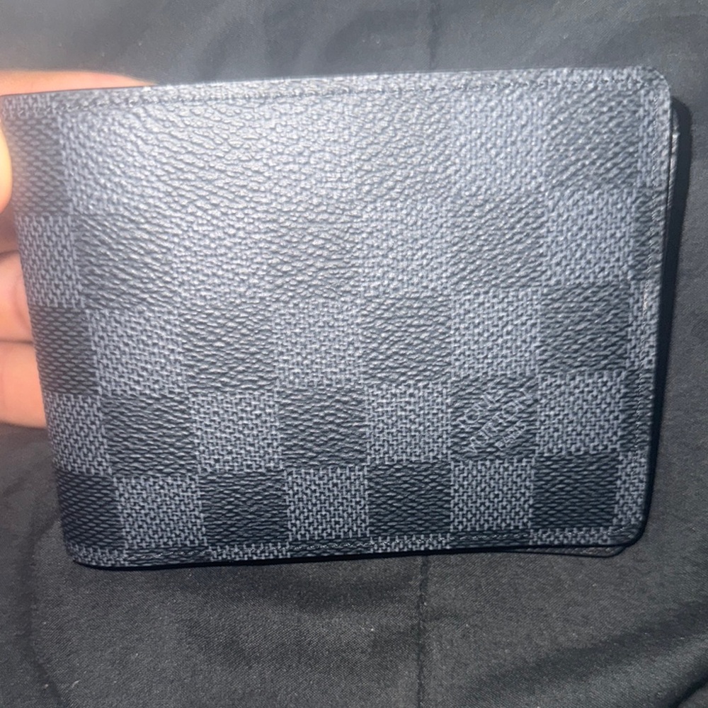 Checkered Black Wallet